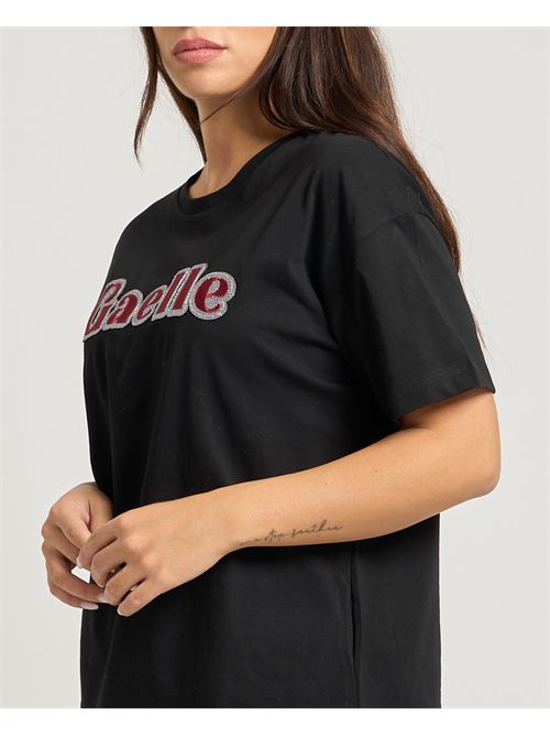T-shirt donna Gaelle Paris con logo a strass GAELLE PARIS | GAABW07837NE01
